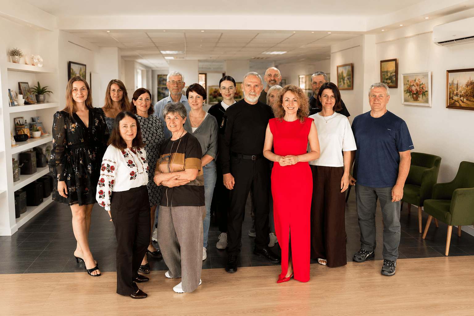 Participants at an educational event